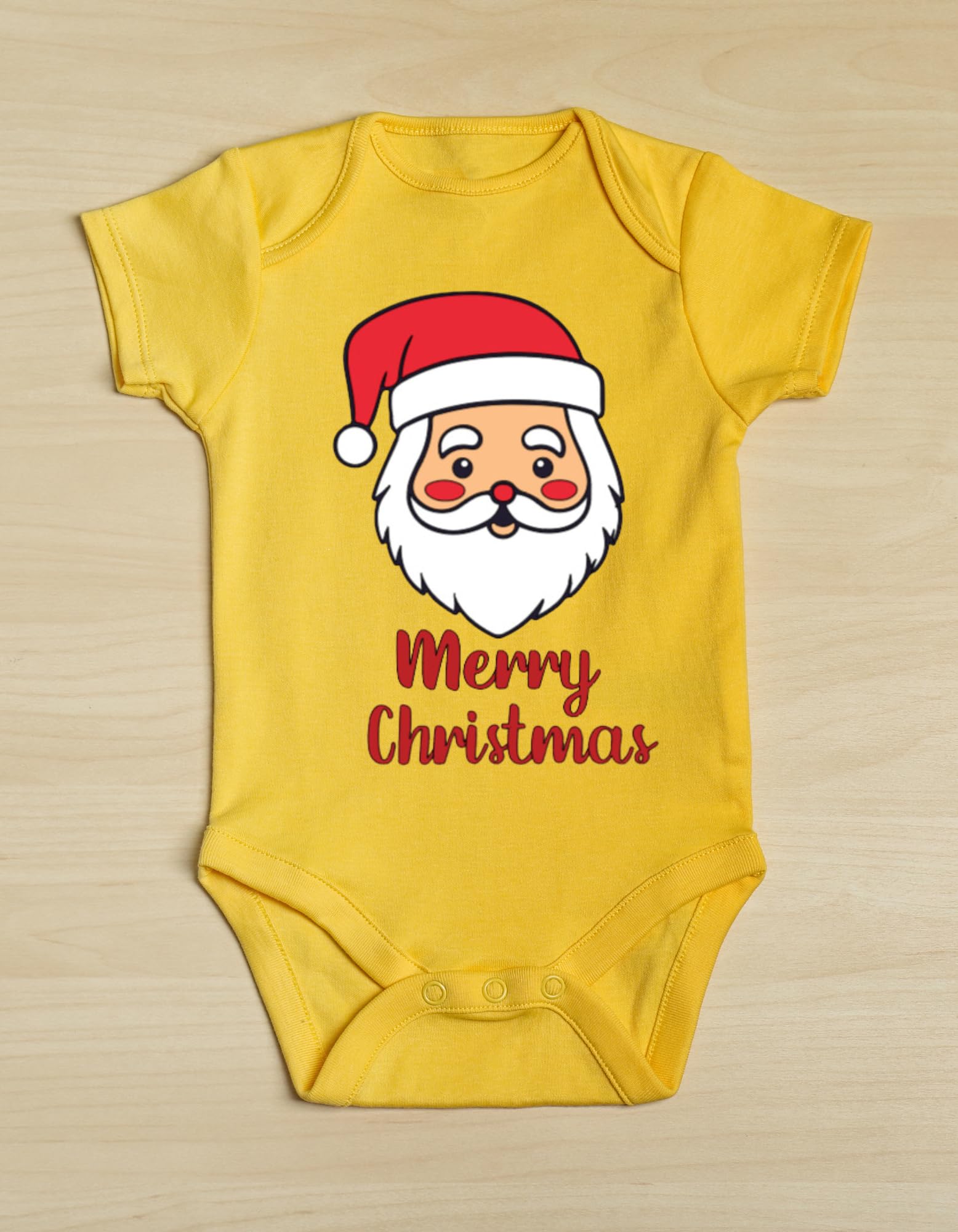 Lil Dreamers Santa's Signature: Customized Christmas Onesie for a Ho-Ho-Whole Lot of Festive Fun! (18 Months, Yellow)
