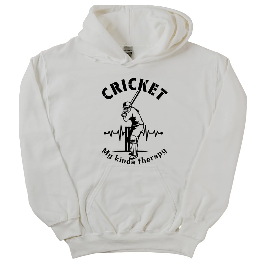Lil Dreamers Cricket Hoodie Cricket Serenity: My Kinda Therapy Hoodie - Cricket Love Hoodie