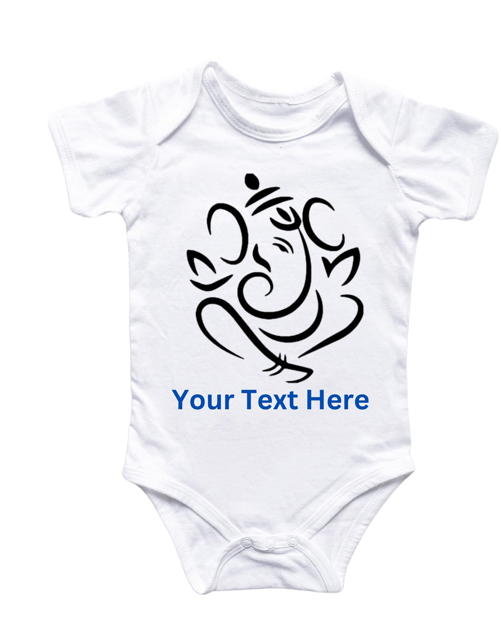 Lil Dreamers: Bal Ganesha - Ganesha Chaturthi| First Ganesh Chaturthi bodysuit, First Ganpati, Indian festival bodysuit, Cute Ganesha Outline