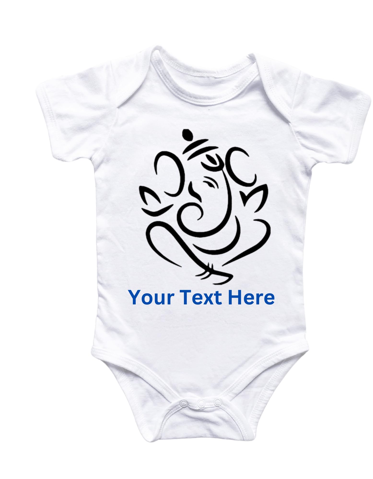 Lil Dreamers: Bal Ganesha - Ganesha Chaturthi| First Ganesh Chaturthi bodysuit, First Ganpati, Indian festival bodysuit, Cute Ganesha Outline