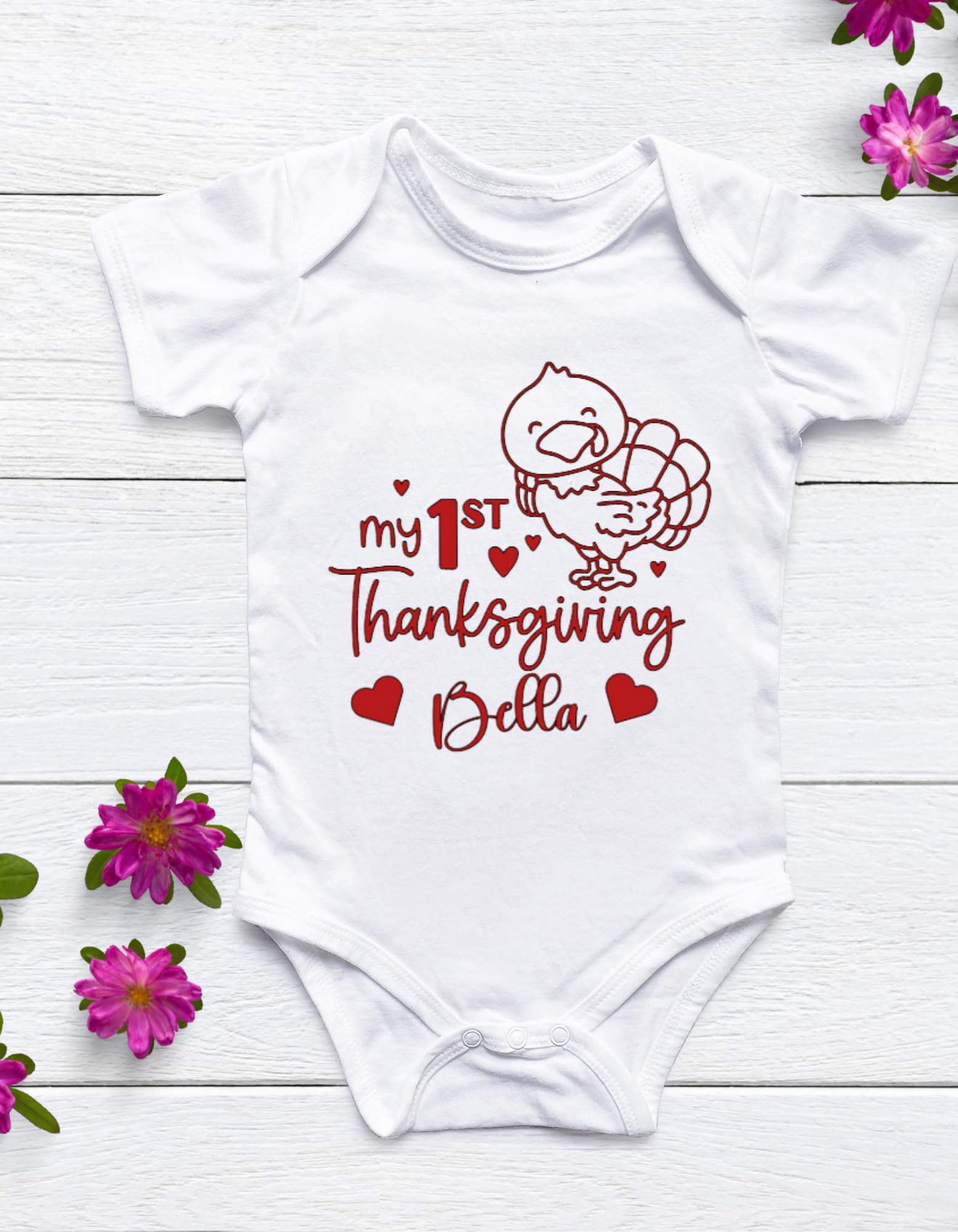 My First Thanksgiving: Adorable Turkey Watcher Customized Onesie for Your Little Blessing!