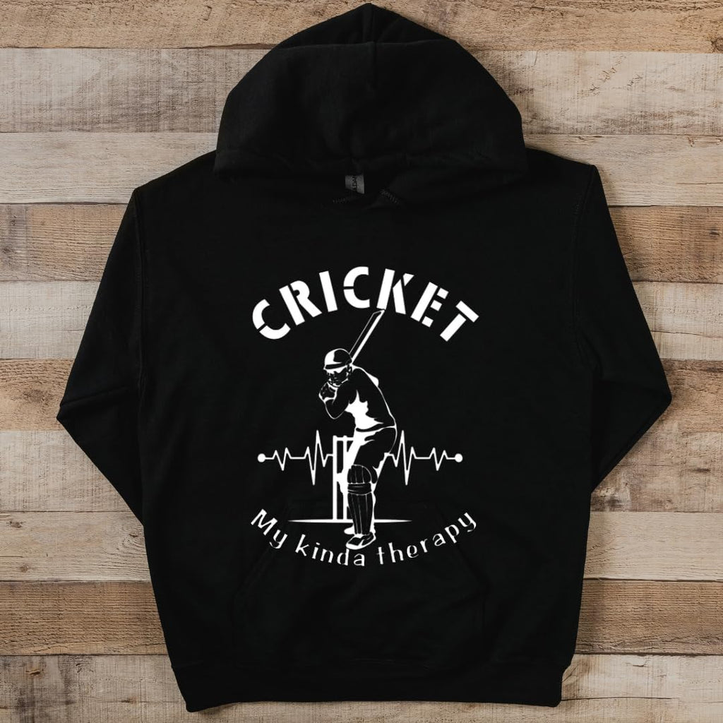 Lil Dreamers Cricket Hoodie Cricket Serenity: My Kinda Therapy Hoodie - Cricket Love Hoodie