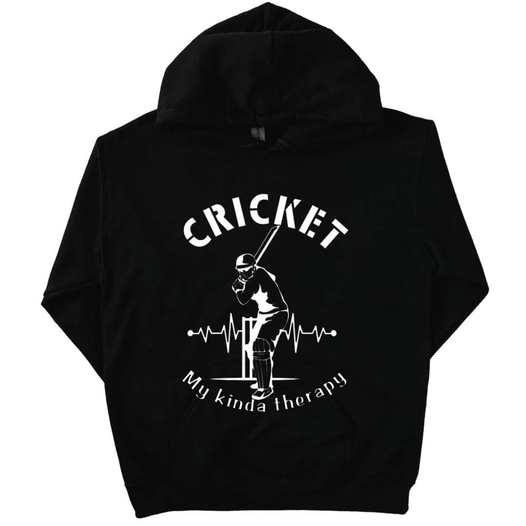 Lil Dreamers Cricket Hoodie Cricket Serenity: My Kinda Therapy Hoodie - Cricket Love Hoodie
