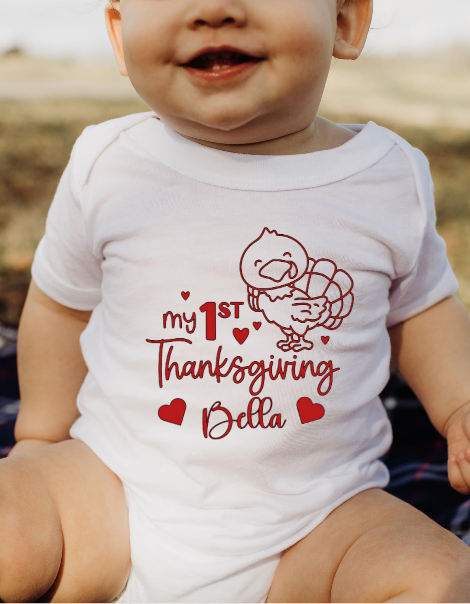 My First Thanksgiving: Adorable Turkey Watcher Customized Onesie for Your Little Blessing!