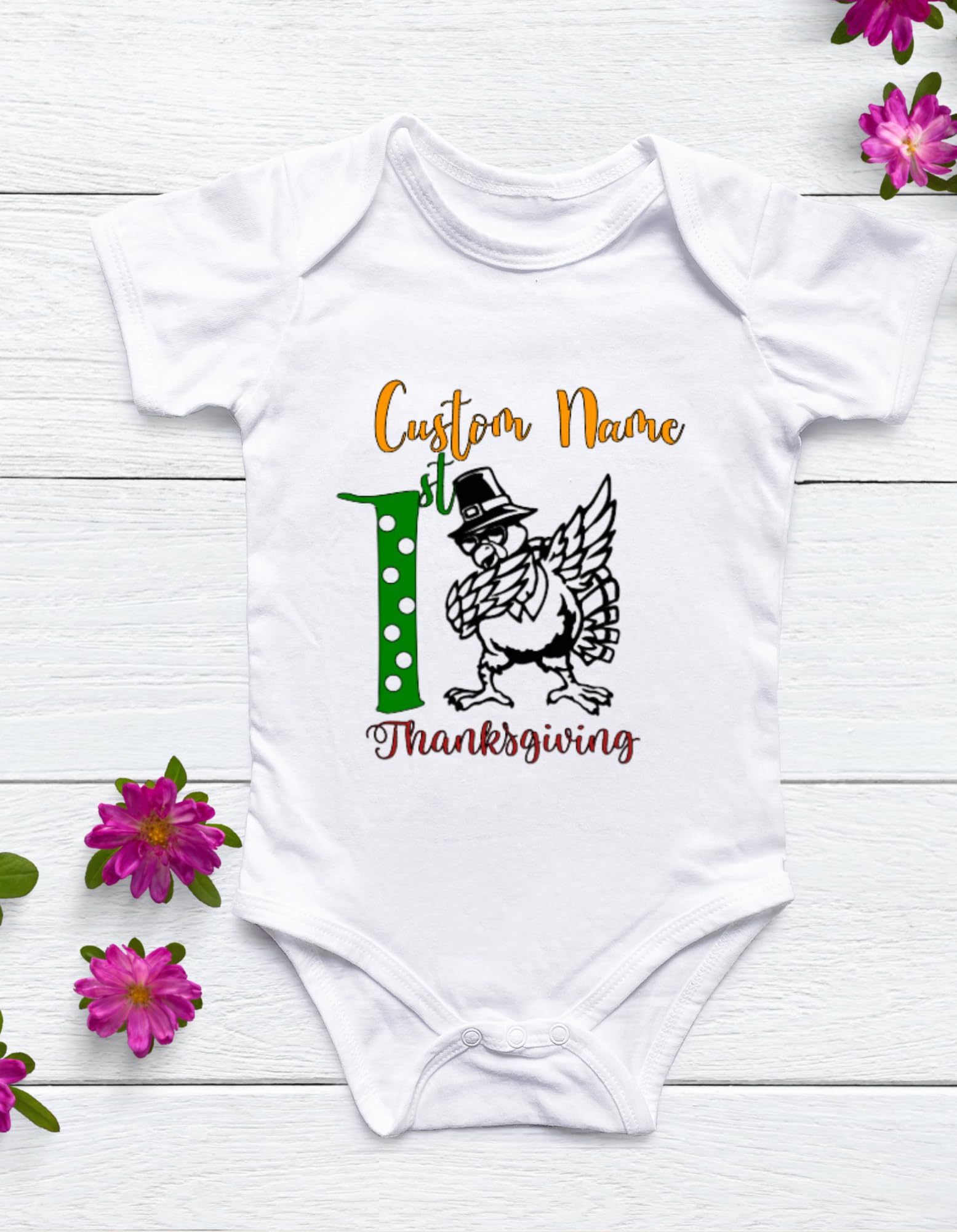 Gobble, Wobble, Celebrate! Personalized First Thanksgiving Dancing Turkey Onesie for Your Little Gobbler!