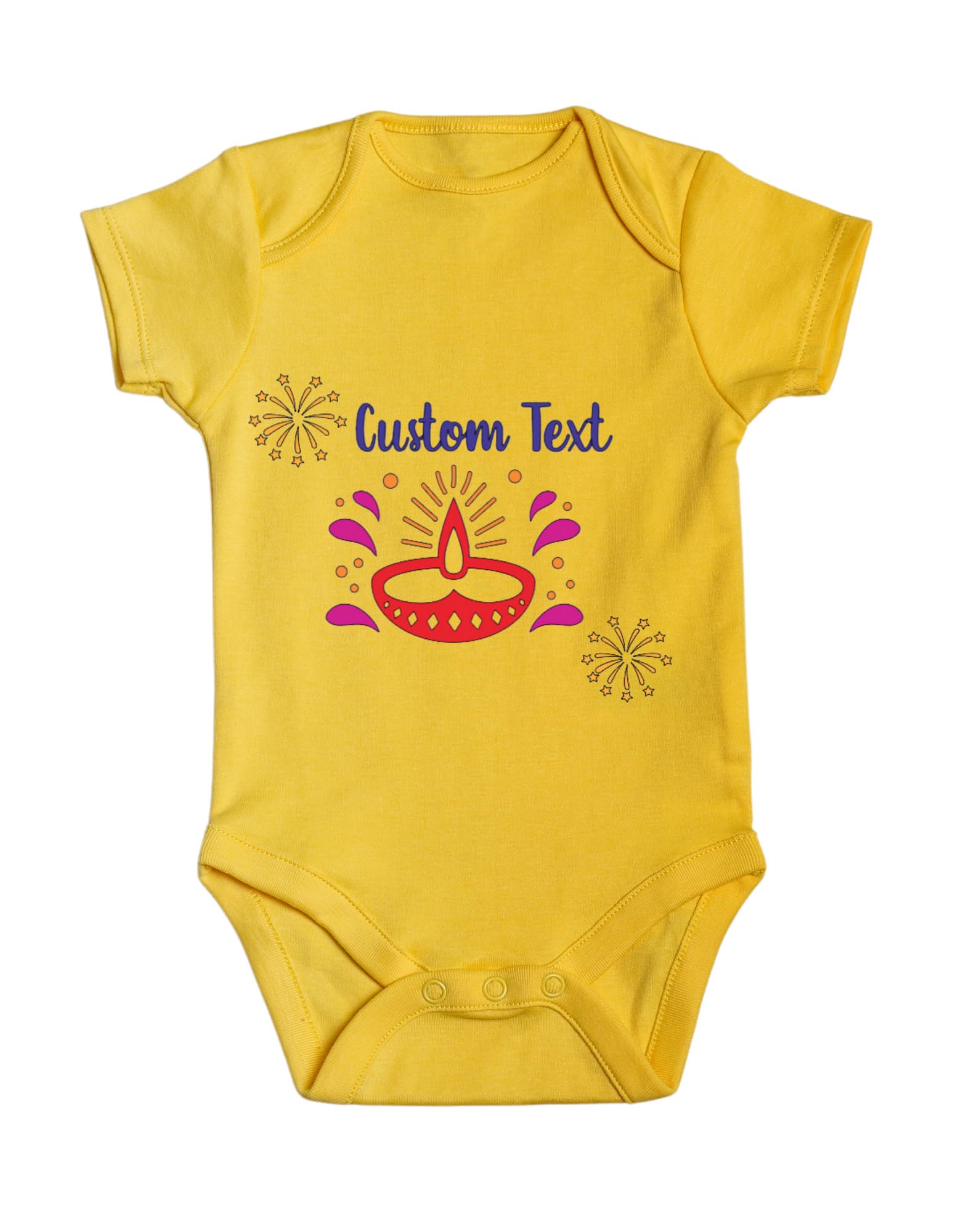 Customized Cute First Diwali Bodysuit. Customize with The Baby's Name and Year.