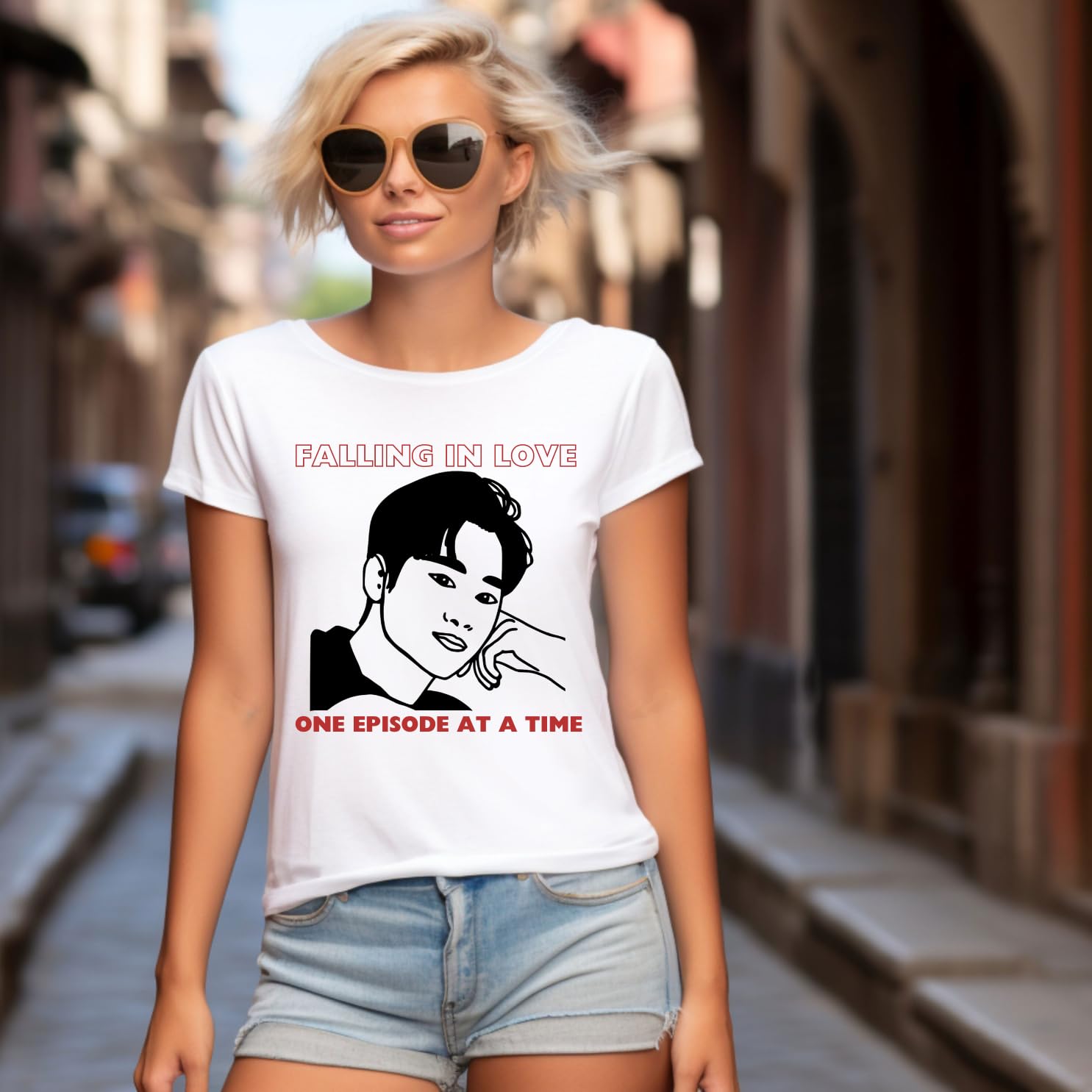 Lil Dreamers:Falling in Love One Episode at a Time Unisex Cotton T-Shirt – K-Drama Fan Shirt Featuring Famous Hero, Korean drama lover