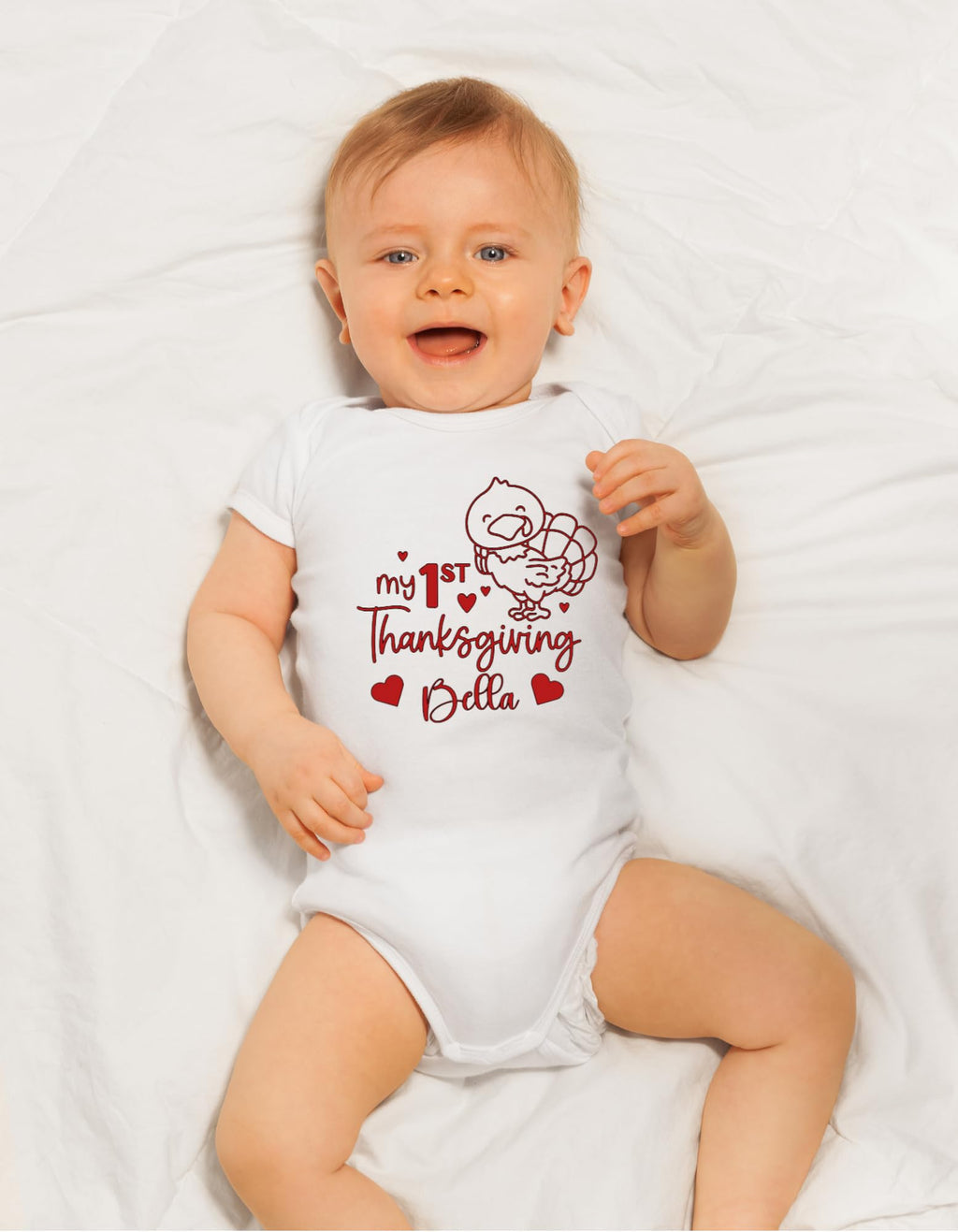 My First Thanksgiving: Adorable Turkey Watcher Customized Onesie for Your Little Blessing!