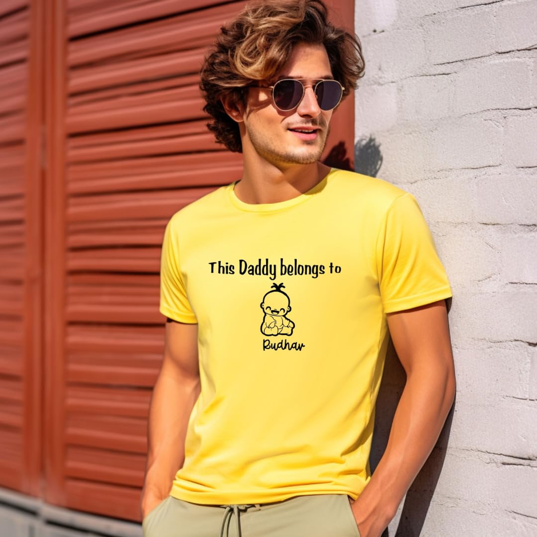 Lil Dreamers: This Daddy belongs to with cute kids doodles Custom kids Name Tee Father's day gift Personalize Dad's shirt Stick figures, Fathers day gift, Gift for him