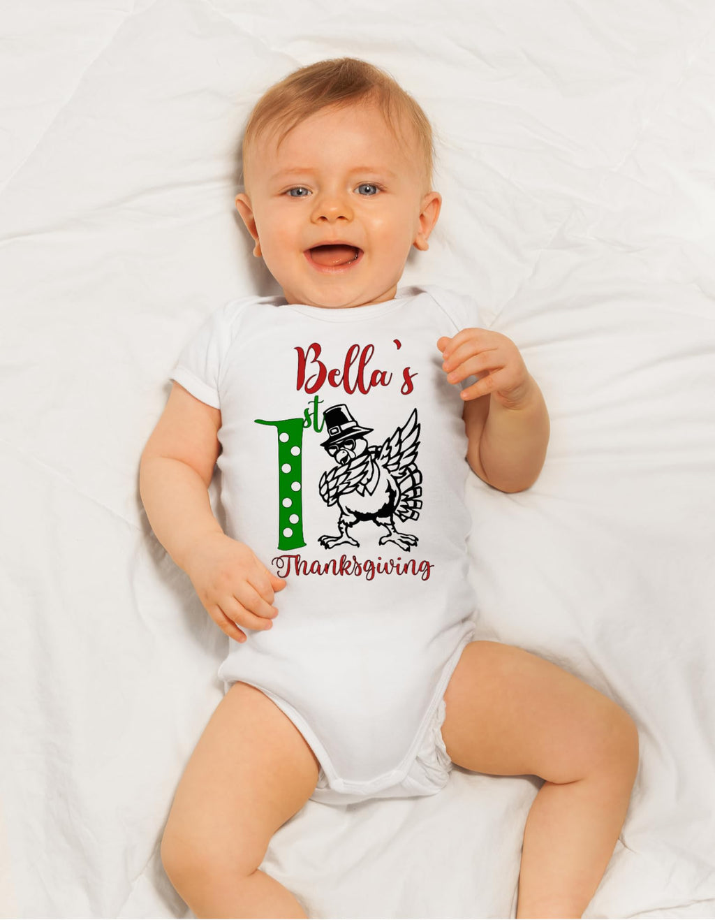 Gobble, Wobble, Celebrate! Personalized First Thanksgiving Dancing Turkey Onesie for Your Little Gobbler!