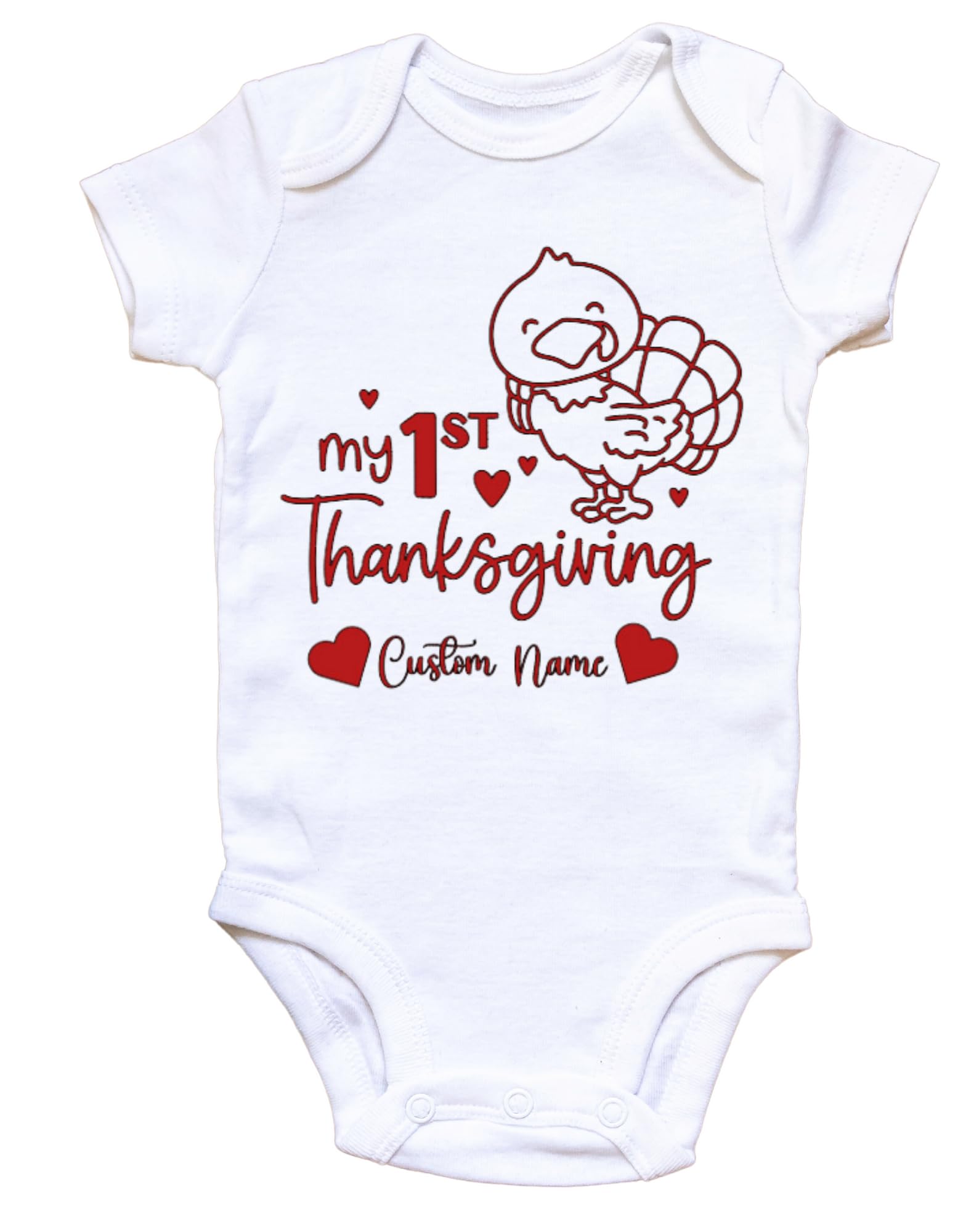 My First Thanksgiving: Adorable Turkey Watcher Customized Onesie for Your Little Blessing!