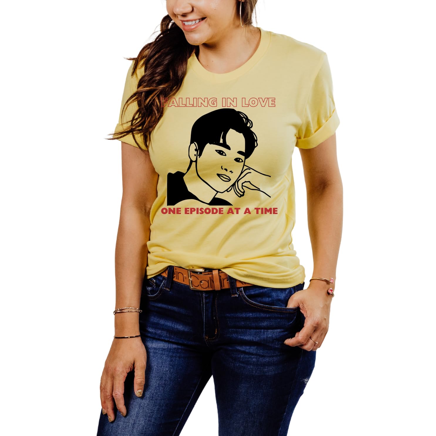 Lil Dreamers:Falling in Love One Episode at a Time Unisex Cotton T-Shirt – K-Drama Fan Shirt Featuring Famous Hero, Korean drama lover