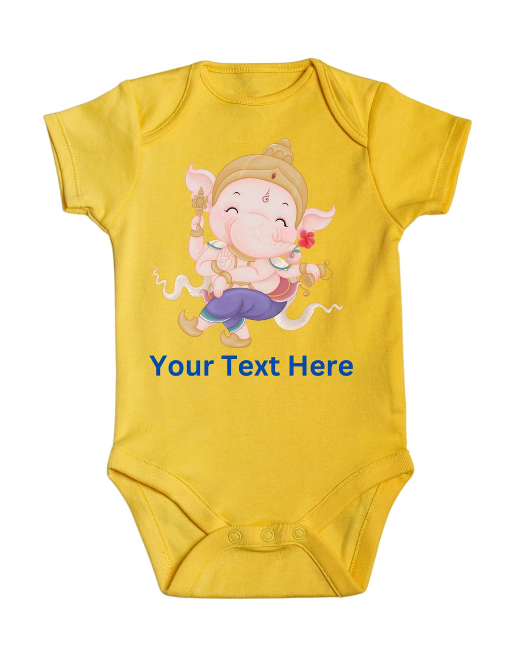 Lil Dreamers: Bal Ganesha - Ganesha Chaturthi| First Ganesh Chaturthi bodysuit, First Ganpati, Indian festival bodysuit, Cute Ganesha dancing