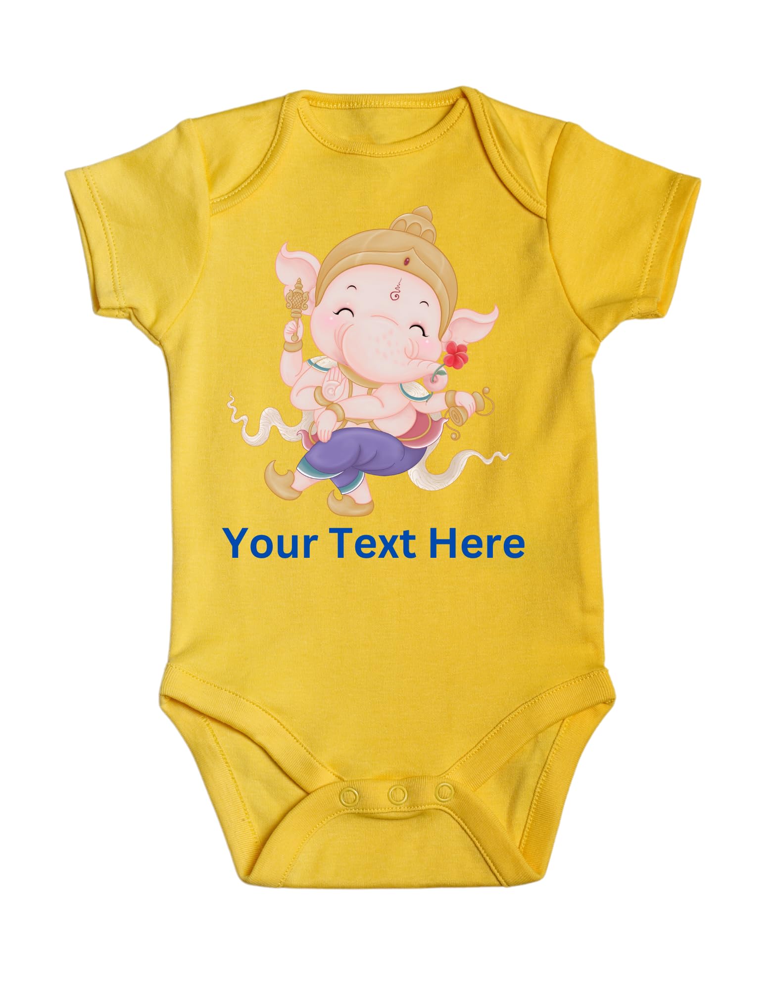 Lil Dreamers: Bal Ganesha - Ganesha Chaturthi| First Ganesh Chaturthi bodysuit, First Ganpati, Indian festival bodysuit, Cute Ganesha dancing
