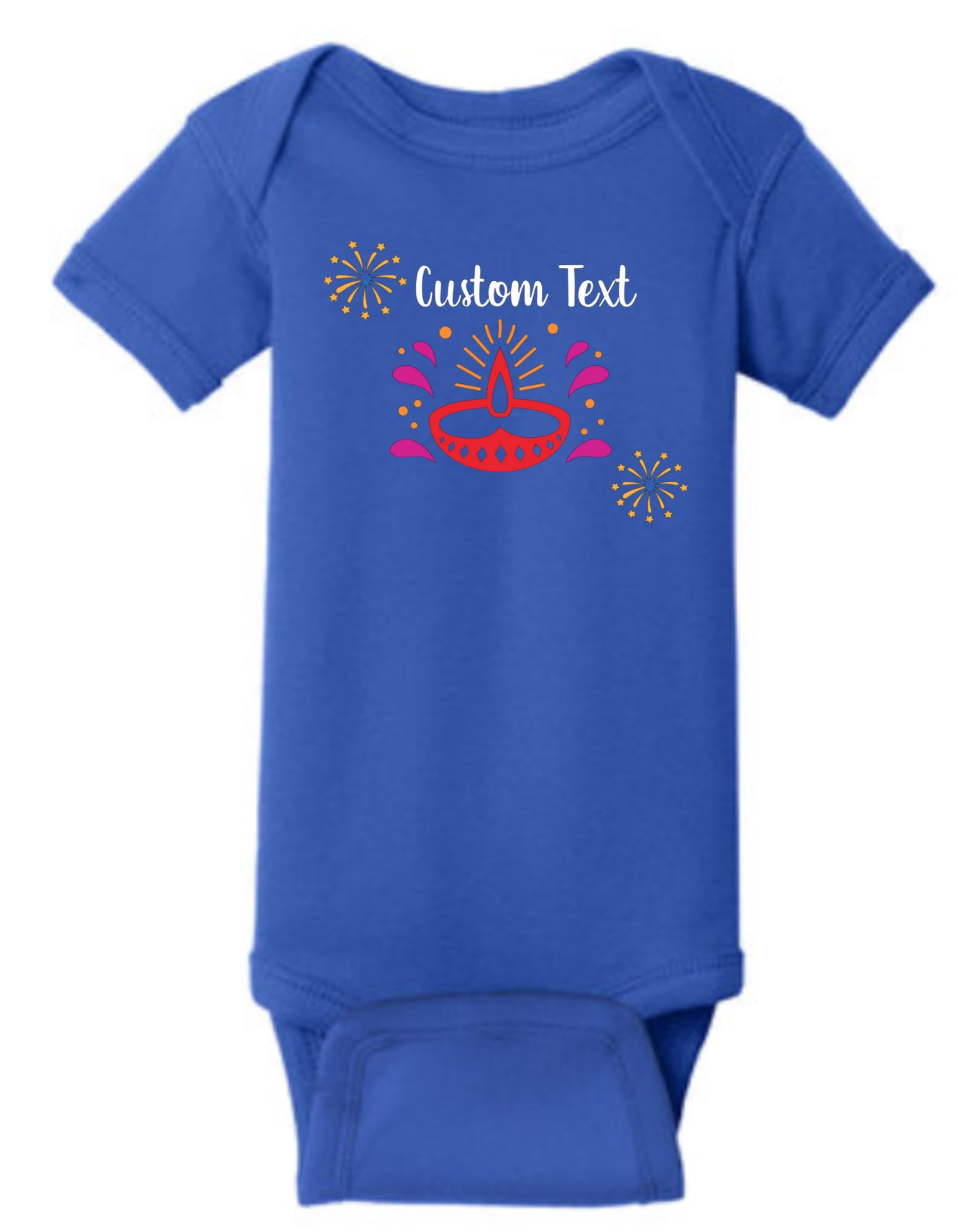 Customized Cute First Diwali Bodysuit. Customize with The Baby's Name and Year.