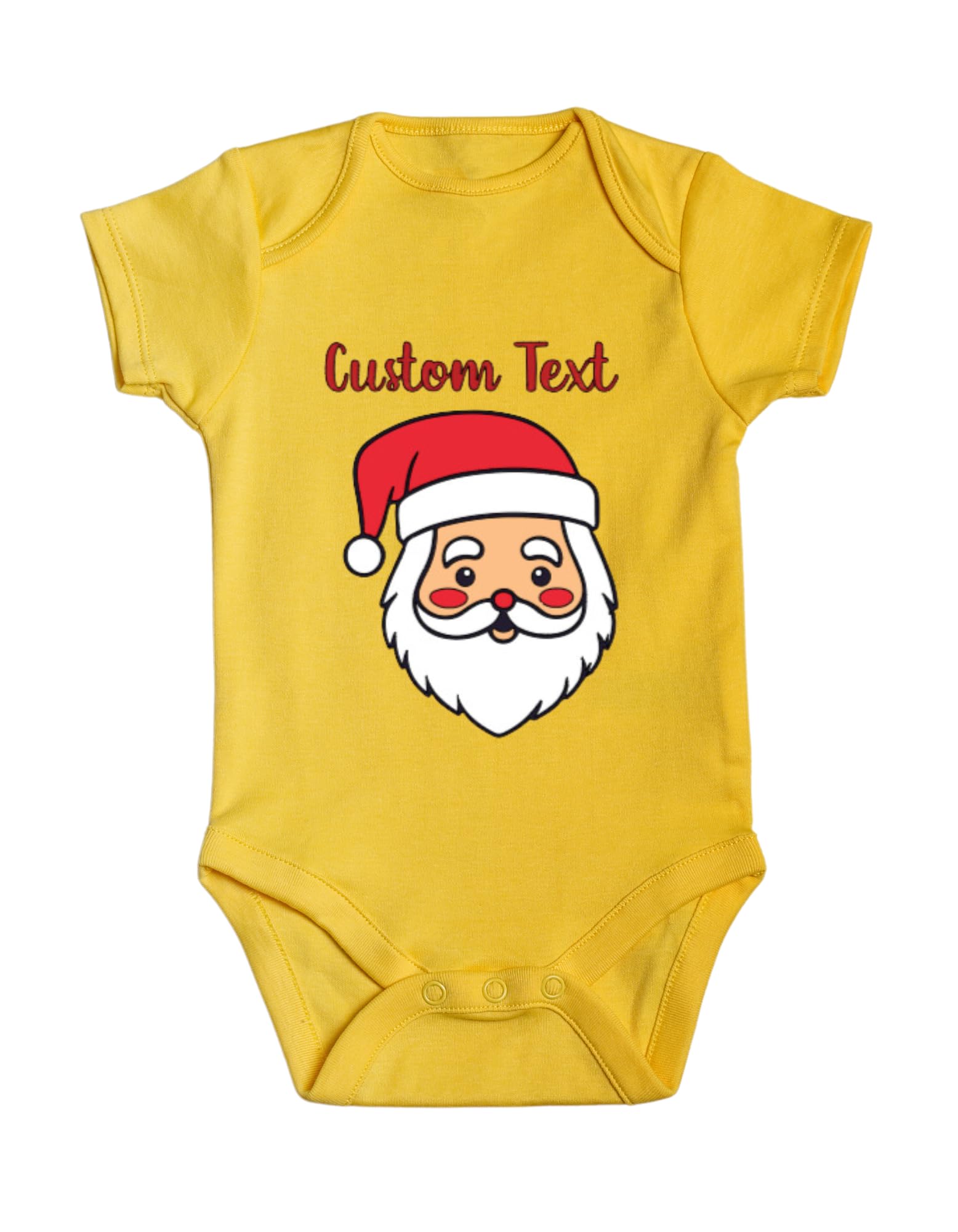 Lil Dreamers Santa's Signature: Customized Christmas Onesie for a Ho-Ho-Whole Lot of Festive Fun! (18 Months, Yellow)